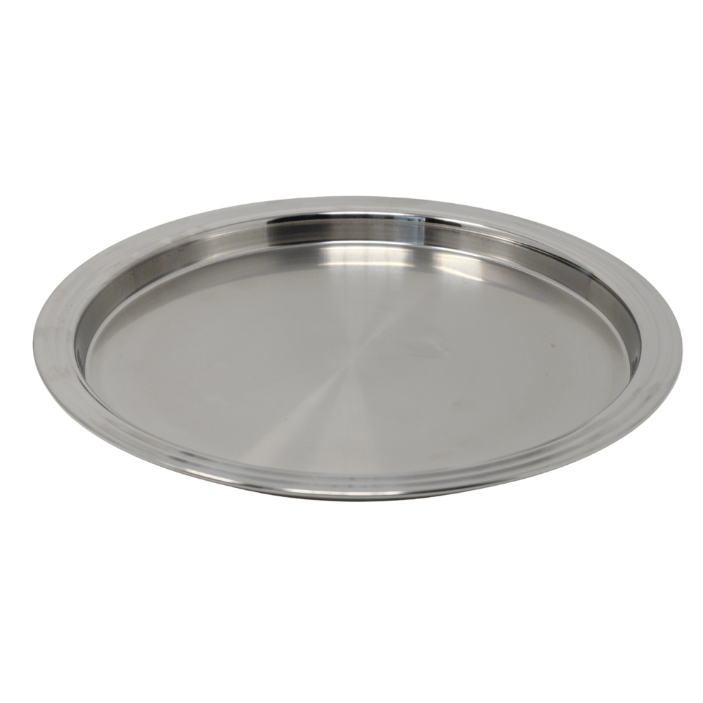 Vinod Round Stainless Steel Serving Tray 12'' - RIBTR-35 ☑️ Canada Food  Equipment
