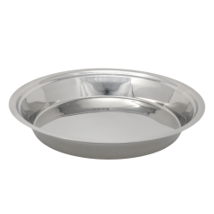 Vinod Round Stainless Steel Tapper Dish 17'' - PR-17