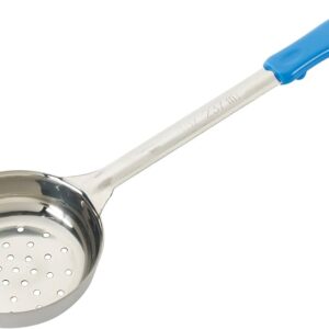 Winco Portion Control Spoon Perforated 8 oz Blue - FPP--8