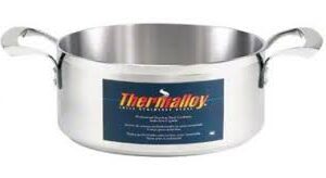 Thermalloy Stainless Steel Brazier Pot 20 QT - 5724019 (Lid 5724140)