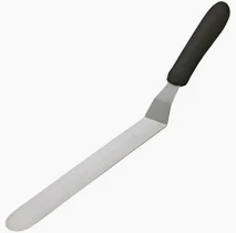 Winco  Offset Spatula Black PP Handle - TKPO-9